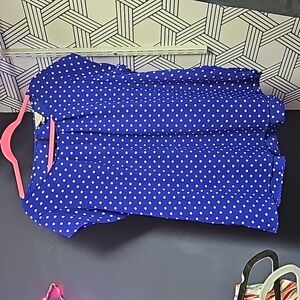 95 Pin-up style polka dot blouse